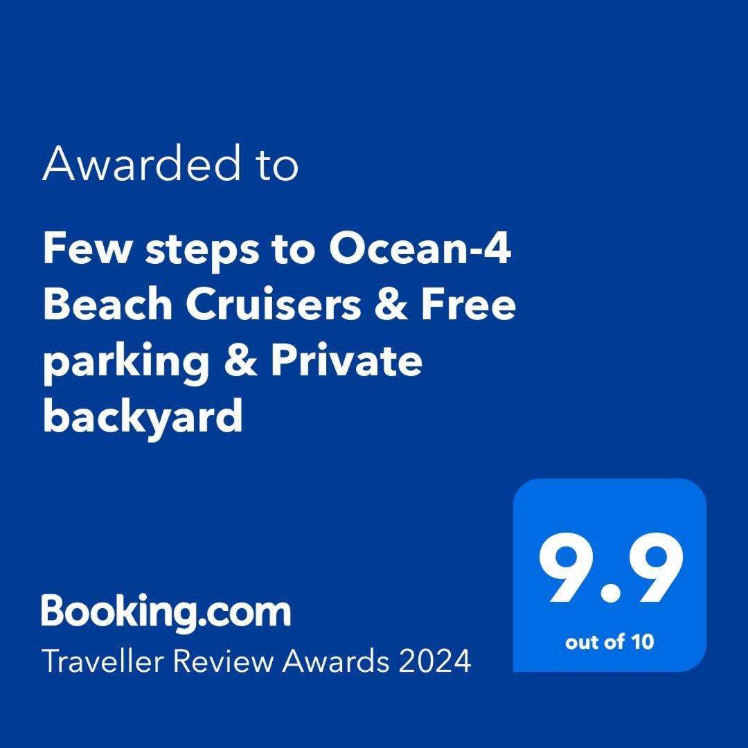 Few Steps To Ocean-4 Beach Cruisers & Free Parking & Private Backyard Jacksonville Beach Exterior foto